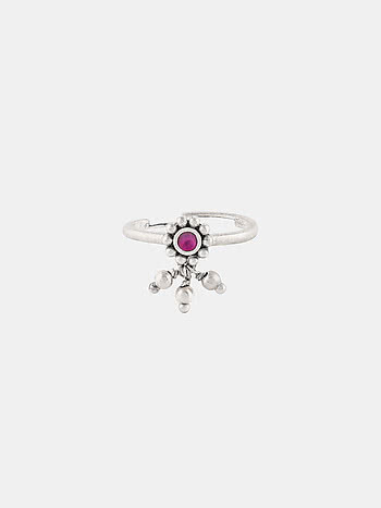 Geetika Ring in Oxidised 925 Silver