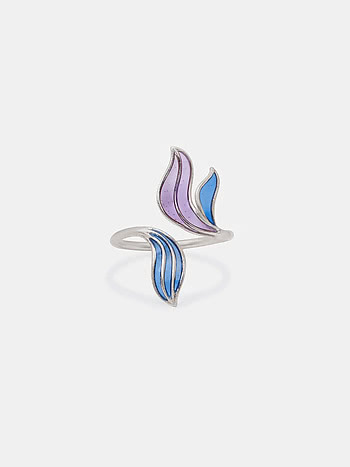 Flow through Rushes Ring in 925 Silver