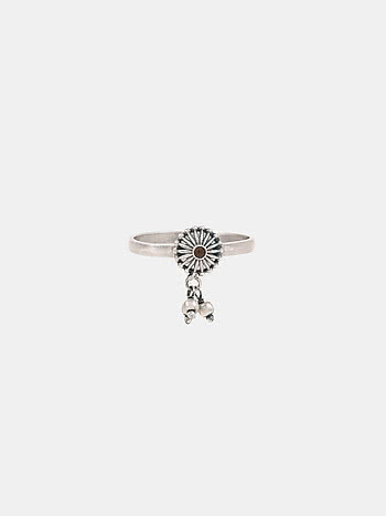 Konika Ring in Oxidised 925 Silver