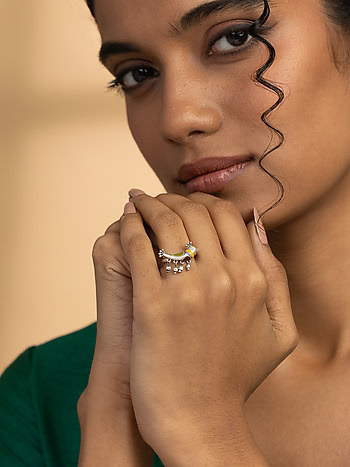 Khag Ring in Oxidised 925 Silver