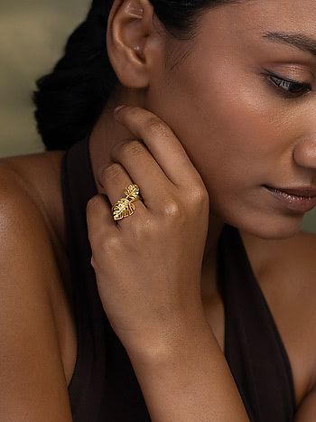 Bloom Ring in Gold Plated 925 Silver