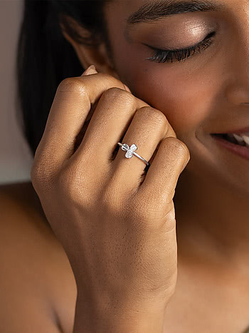 Lucky Leaf Ring in 925 Silver