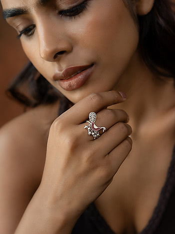 Chakor Ring in 925 Silver