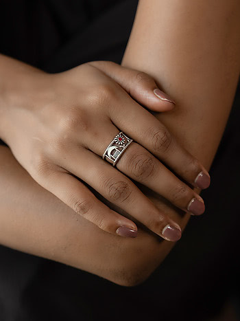 Ramya Ring in 925 Silver