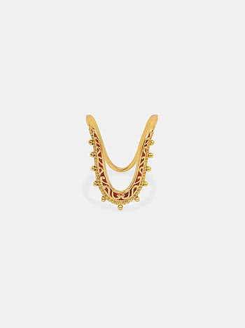 Padipura Ring in Gold Plated 925 Silver