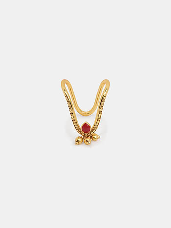 Metlu Ring in Gold Plated 925 Silver