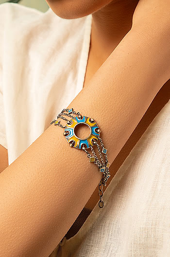 Antique Chakra Dome Bracelet