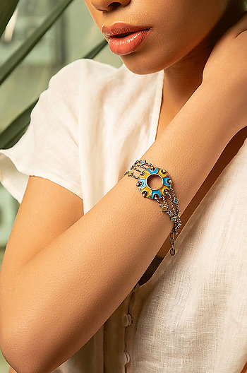 Antique Chakra Dome Bracelet