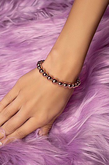 Attention Bracelet in Rose Gold Plated in 925 Silver