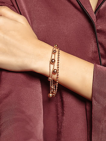 Buy Priyaasi Rose Gold Plated Handcrafted Cuff Bracelet  Bracelet for  Women 7467669  Myntra