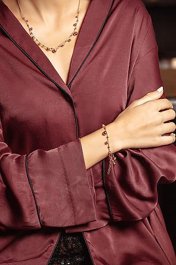 Spotlight Bracelet in Rose Gold Plating