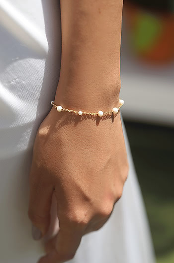 Play Harder Bracelet in Gold Plating