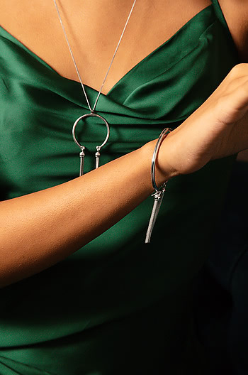 Good As Hell Bracelet in Rhodium Plating
