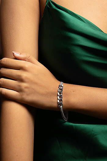 Party Rock Anthem Bracelet in Rhodium Plating