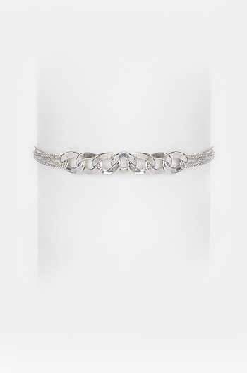 Party Rock Anthem Bracelet in Rhodium Plating