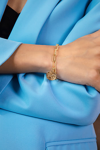 Rolling In It Bracelet in Gold Plating
