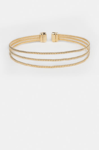 Say Cheese Bracelet in Gold Plating