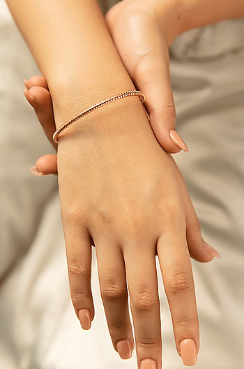 Dig It Bracelet in Rose Gold Plating