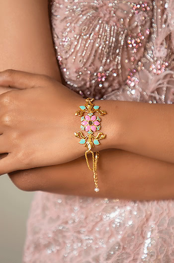 Gal Mithi Bracelet in Gold Plated Brass