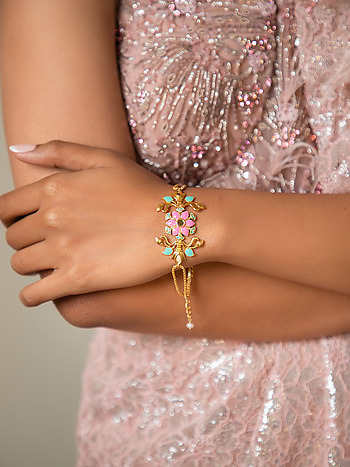 Gal Mithi Bracelet in Gold Plated Brass