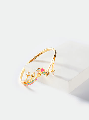 Chalka Re Bracelet in Gold Plated Brass