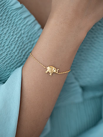 Buy Shaya by CaratLane The Wise One Elephant Charm Bracelet in Gold Plated  in 925 sterling silver at Amazonin