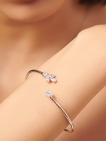 Crystal Bracelet for Girls  Anniversary Gift  American Diamond Bracelet   Enchanted Bracelet by Blingvine