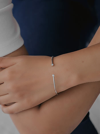 3 mm Stone See You Again Bracelet in 925 Silver