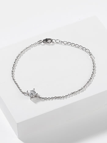 Dusk Till Dawn Solitaire Bracelet in 925 Silver