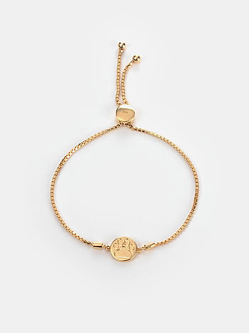 Absolutely Pawsome Bracelet in Gold Plated 925 Silver