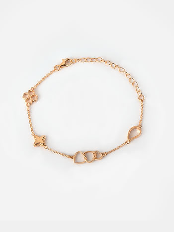 Vacay Mood Charm Bracelet in Gold Plated 925 Silver