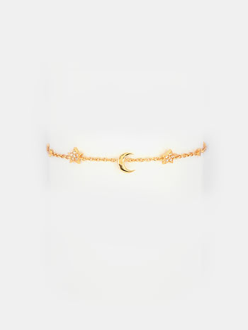 Talking to the Moon Bracelet in Gold Plated 925 Silver