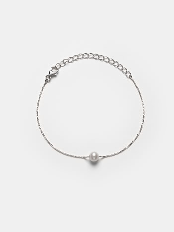 A Pearl Of Love (6mm) Bracelet in 925 Silver