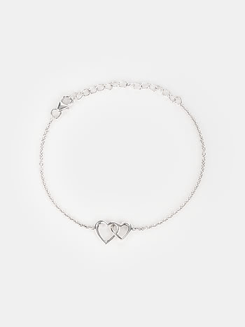 Heart to Heart Bracelet in 925 Silver