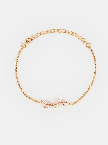 Trailing Vines Bracelet in Gold Plated 925 Silver