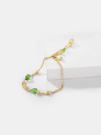Opuntia Bloom Bracelet in Gold Plated 925 Silver