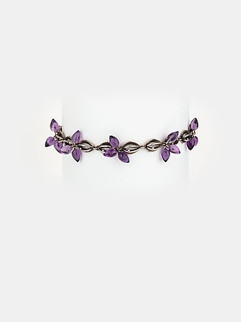 Oxidised Mammilaria Bloom Bracelet in 925 Silver
