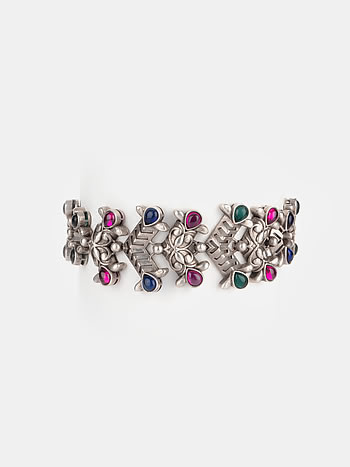 Feeling Hmeltha Oxidised Bracelet in 925 Silver