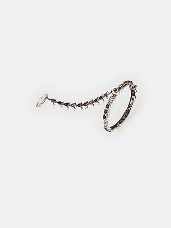 Feeling Dhuniya Oxidised Bracelet in 925 Silver