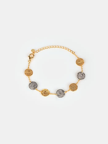 Hint of Shimmer Confetti Bracelet in Dual Pated 925 Silver
