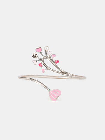 For the Love of Creative Pursuits Heart Bracelet in Oxidized 925 Silver