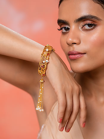 Buy Square Modern Bangle Gold Bracelet Gold Bracelet Femme Online in India   Etsy