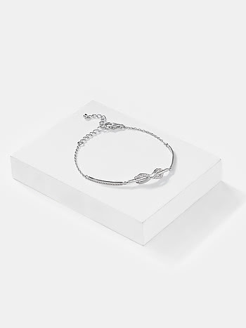 Infinite Friendship Bracelet in Rhodium Plated 925 Silver