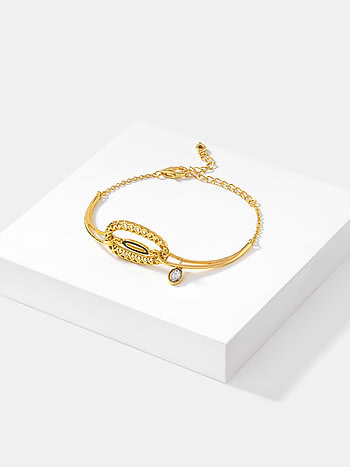 Queen of Great Ideas Bracelet in Gold Plated 925 Silver