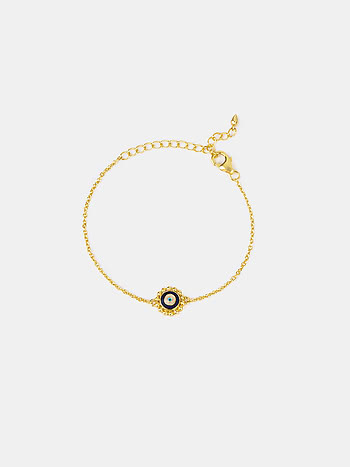 Urja Evil Eye Bracelet in Gold Plated 925 Silver