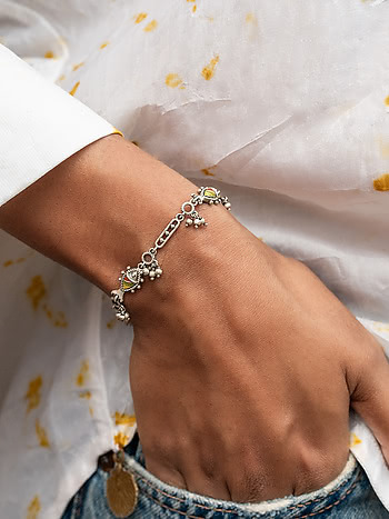 Meen Bracelet in Oxidised 925 Silver