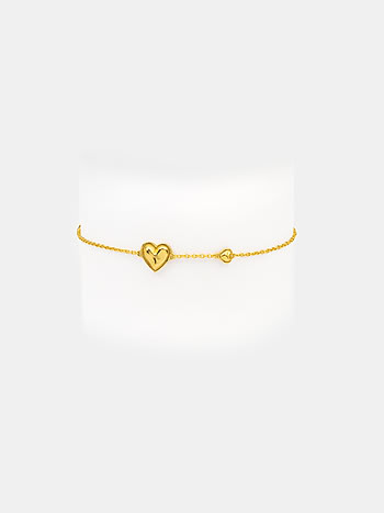 You and Your Signature Typos Heart Bracelet in Gold Plated 925 Silver