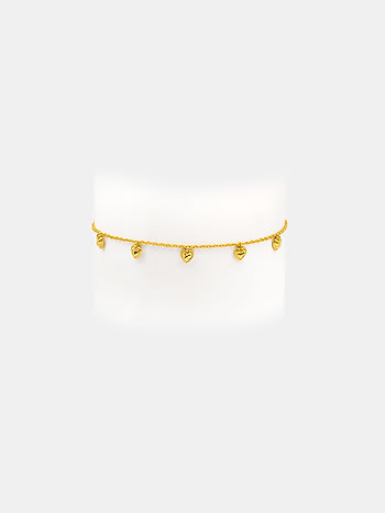 You and Your Untimely Yawns Heart Bracelet in Gold Plated 925 Silver
