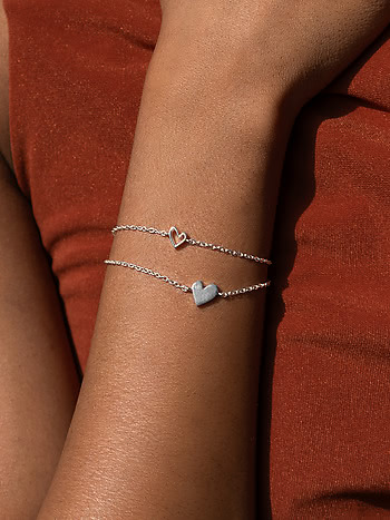 You and Your Awkward Moves Heart Bracelet in 925 Silver
