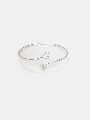 You and Your Tongue of Slip Heart Bracelet in 925 Silver